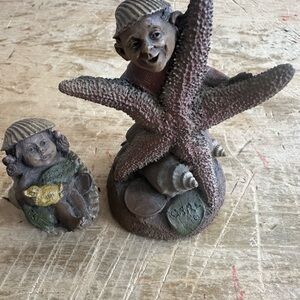 Whimsical Brown and Tan Sculpture Set
